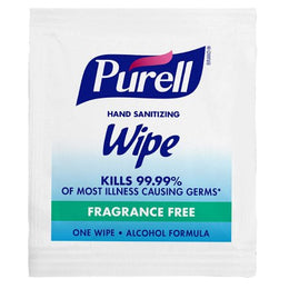 GOJO Hand Sanitizing Wipe Purell® 1,000 Count Ethyl Alcohol Wipe Individual Packet - Case of 1000 - 9021-1M-CS