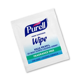 GOJO Hand Sanitizing Wipe Purell® 100 Count Ethyl Alcohol Wipe Individual Packet - Box of 1 - 9022-10-BX
