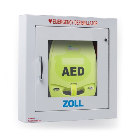 Zoll Medical AED Wall Case 17.3 W X 17.3 H X 3.5 D Inch Wall Mount For use with AED Plus - Each - 8000-0814-EA