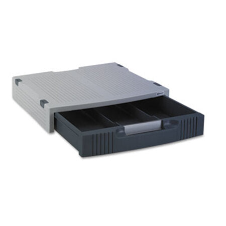 Innovera® Basic LCD Monitor/Printer Stand, 15" x 11" x 3", Charcoal Gray/Light Gray - Each - IVR-55000-EA