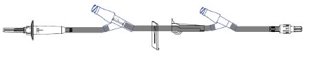 ICU Medical Primary IV Administration Set ICU Gravity 2 Ports 60 Drops / mL Drip Rate 106 Inch Tubing Solution - Case of 50 - B9382-CS