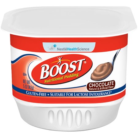 Nestle Healthcare Nutrition Oral Supplement Boost® Nutritional Pudding Chocolate Flavor Liquid 5 oz. Cup - Case of 48 - 09460300-CS