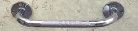 Mabis Healthcare Wall Grab Bar Chrome Finish Knurled Steel - Each - 521-1570-0624-EA