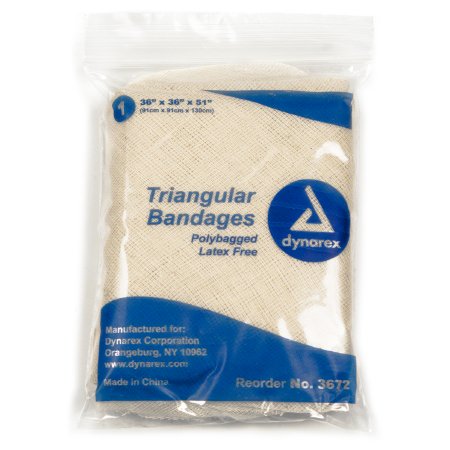 Dynarex Triangular Bandage / Arm Sling dynarex® Safety Pin - Box of 12 - 3672-BX