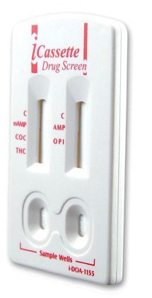 Abbott Rapid Dx North America LLC Drugs of Abuse Test Kit iCassette™ 10-Drug Panel AMP, BAR, BZO, COC, mAMP/MET, MTD, OPI, PCP, TCA, THC Urine Sample 25 Tests Non-CLIA Waived - Box of 25 - I-DOA-11105-BX