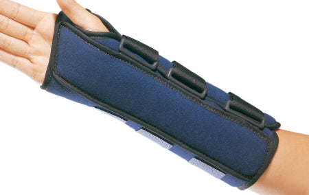 DJO Wrist / Forearm Brace DonJoy® Nylon Left Hand Black / Blue One Size Fits Most - Each - 11-0221-9-EA