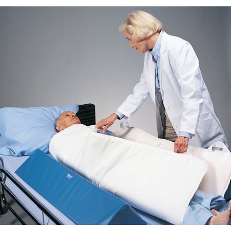 Skil-Care In-Bed Positioning Pad TLC Pad White / Blue 40 X 48 Inch 4 Handles - Each - 555015-EA