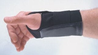 Alimed Wrist Support ProFlex® 4000 Single Strap Elastane / Elastic / Polyester Left Hand Black Medium - Each - 2970019419-EA