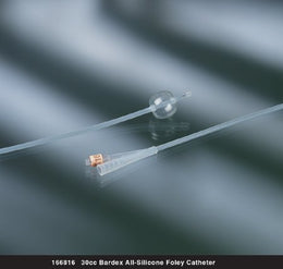 Bard Foley Catheter Bardex® 2-Way Standard Tip 30 cc Balloon 20 Fr. Silicone - Case of 12 - 166820-CS