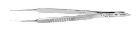 Integra Lifesciences Micro Suture Forceps MeisterHand® McPherson 3-1/2 Inch Length Surgical Grade German Stainless Steel NonSterile NonLocking Thumb Handle Straight Smooth Tips with Tying Platform - Each - MH18-948-EA