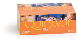 Quidel Respiratory Test Kit QuickVue® Infectious Disease Immunoassay Respiratory Syncytial Virus Test (RSV) Nasopharyngeal Swab / Nasopharyngeal Wash / Nasopharyngeal Aspirate Sample 20 Tests CLIA Waived - KT/1 - 20193-KT