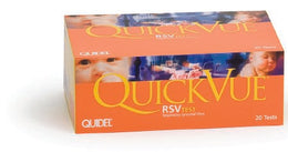 Quidel Respiratory Test Kit QuickVue® Infectious Disease Immunoassay Respiratory Syncytial Virus Test (RSV) Nasopharyngeal Swab / Nasopharyngeal Wash / Nasopharyngeal Aspirate Sample 20 Tests CLIA Waived - Case of 12 - 20193-CS