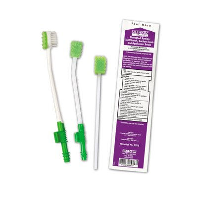 Sage Products Suction Toothbrush Kit Sage® NonSterile - Case of 100 - 6576-CS