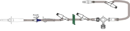ICU Medical Primary IV Administration Set VitalCare Specialty Gravity 3 Ports 15 Drops / mL Drip Rate With Filter 150 Inch Tubing - Case of 50 - B9900-612-CS