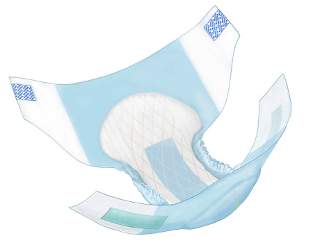 Cardinal Unisex Adult Incontinence Brief Wings™ Small Disposable Heavy Absorbency - Bag of 12 - 63062-BG