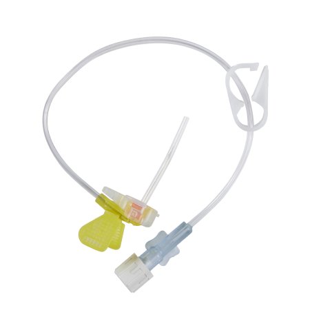 BD Huber Infusion Set PowerLoc® 20 Gauge 1 Inch 8 Inch Tubing Without Port - Case of 20 - 0652010-CS