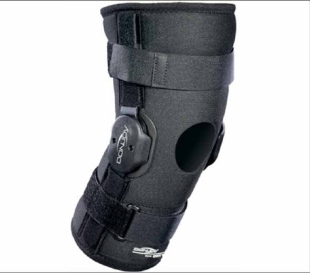 DJO Knee Brace DonJoy® X-Large Pull-On / Hook and Loop Strap Closure 23-1/2 to 26-1/2 Inch Thigh Circumference / 17 to 19 Inch Knee Circumference / 18 to 20 Inch Calf Circumference Left or Right Knee - Each - 11-0556-5-EA