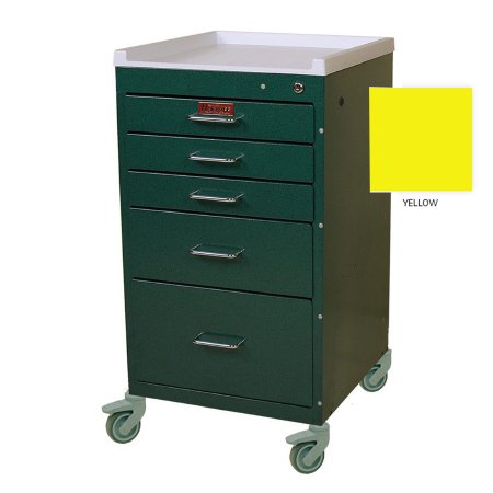 Harloff Isolation Cart Mini-Line Steel 38.5 X 18 X 18 Inch Yellow One - 3 Inch, Three - 9 Inch - Each - 3154K-EA