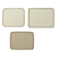 Lagasse Tray Chinet® 9 X 12 X 1 Inch White Molded Fiber - Case of 1 - HUH20815-CS
