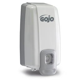 GOJO Soap Dispenser GOJO® NXT® Space Saver™ Dove Gray Plastic Manual Push 1000 mL Wall Mount - Case of 6 - 2130-06-CS