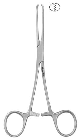 Integra Lifesciences Tissue Forceps MeisterHand® Baby Allis 5-1/2 Inch Length Surgical Grade German Stainless Steel NonSterile Ratchet Lock Finger Ring Handle Straight Delicate, 4 X 5 Teeth - Each - MH16-4-EA