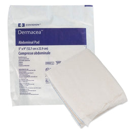 Cardinal Abdominal Pad Dermacea™ 5 X 9 Inch 880 per Case NonSterile Rectangle - Each - 6196D-EA