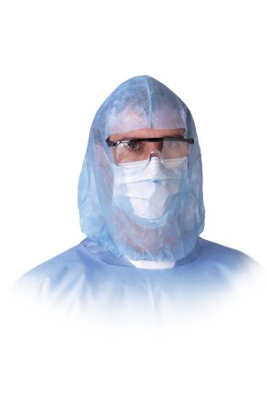 Medline Head / Beard Cover One Size Fits Most Blue Elastic Closure - Case of 3 - NONSH600-CS
