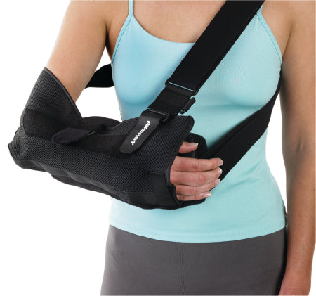 DJO Arm Immobilizer with Abduction Pillow Aircast® Medium Mesh Fabric Back Strap / Shoulder Strap / Underarm Strap - Each - 06GMA-EA