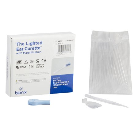 Bionix Ear Curette Pack VersaLoop® Round Handle 3 mm Tip Curved Flexible Teardrop Loop Tip - Box of 50 - 2270-BX