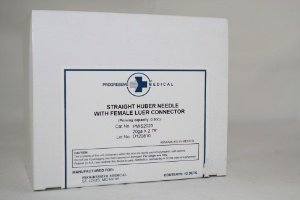 Progressive Medical Huber Needle PMI 20 Gauge 2-3/4 Inch - Box of 12 - PMIS2023-BX