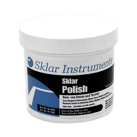 Sklar Instrument Polish 8 oz Jars, Removes Corrosive Stains - Each - 10-1629-EA
