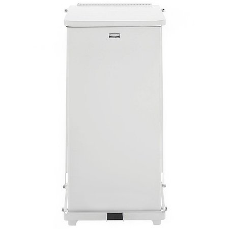 Lagasse Medical Waste Receptacle Rubbermaid® Defenders® 24 gal. Square White Steel Step On - Each - RCPST24EPLWH-EA
