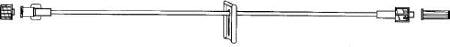 Advanced Medical Systems IV Extension Set Vygon Micro Bore 36 Inch Tubing Without Filter - Case of 50 - AMS-437-CS
