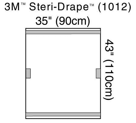 3M Fluoroscope Cover 3M™ Steri-Drape™ 35 X 43 Inch Fluoroscopes - Case of 40 - 1012-CS