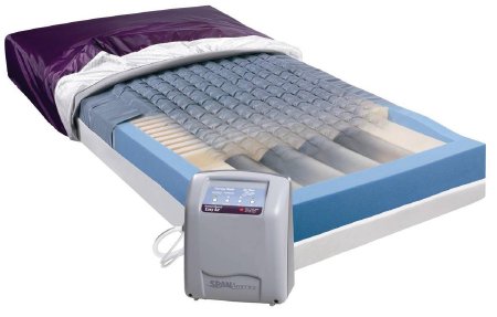 Span America Coverlet Easy Air® 35 W X 80 L Inch Smooth Top Fabric / Crush-Proof Air Diffusion Matrix Fabric Purple - Each - CLT-L8035-EA
