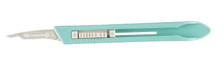 Integra Lifesciences Safety Scalpel Miltex® No. 15C Stainless Steel / Plastic Classic Grip Handle Sterile Disposable - Box of 10 - 4-515C-BX