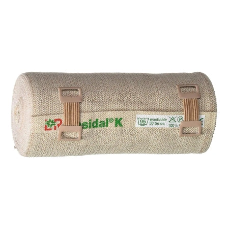 Patterson Medical Supply Compression Bandage Rosidal® K 4 Inch X 5-1/2 Yard Clip Detached Closure Tan NonSterile High Compression - Each - 55977404-EA