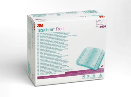 3M Foam Dressing 3M™ Tegaderm™ High Performance 2 X 2 Inch Without Border Film Backing Nonadhesive Square Sterile - Case of 40 - 90600-CS