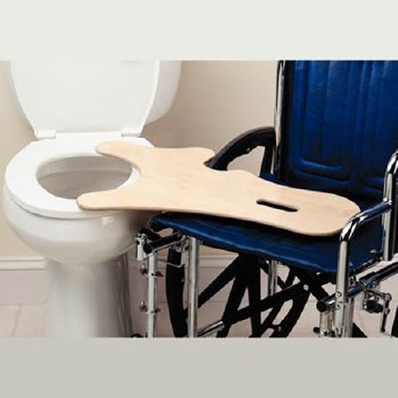 Patterson Medical Supply Commode Transfer Board 650 lbs. Weight Capacity White 7-Ply Birch Plywood / Plastic - Each - 926810-EA
