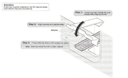 Midmark Drawer Stop Midmark® 204 Pass Through Drawers on Midmark 204 Table - ST/3 - 9A372001-ST