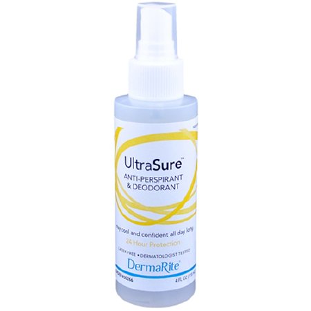 DermaRite Industries Antiperspirant / Deodorant UltraSure™ Pump Spray 4 oz. Scented - Case of 24 - 00266-CS