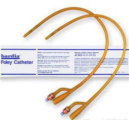 Bard Foley Catheter Bardia® 2-Way 30 cc Balloon 12 Fr. Silicone Coated Latex - Case of 12 - 123612A-CS