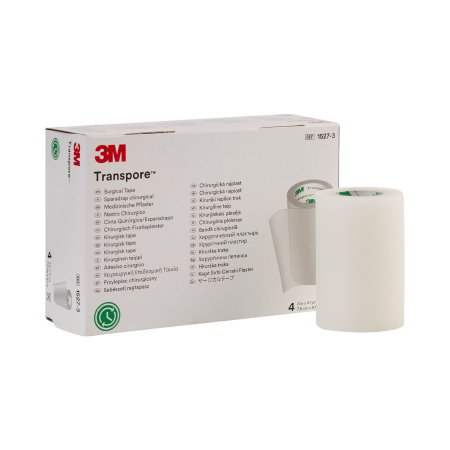 3M Medical Tape 3M™ Transpore™ Transparent 3 Inch X 10 Yard Plastic NonSterile - Case of 40 - 1527-3-CS