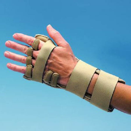 Patterson Medical Supply Wrist Splint Comforter™ Fabric / Metal / Neoprene Right Hand Beige Medium - Each - 929287-EA