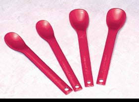 Alimed Spoon Maroon Spoon by Equipment Shop Long Handle / Shallow Bowl Maroon Plastic - Pack of 1 - 2970010500-PK
