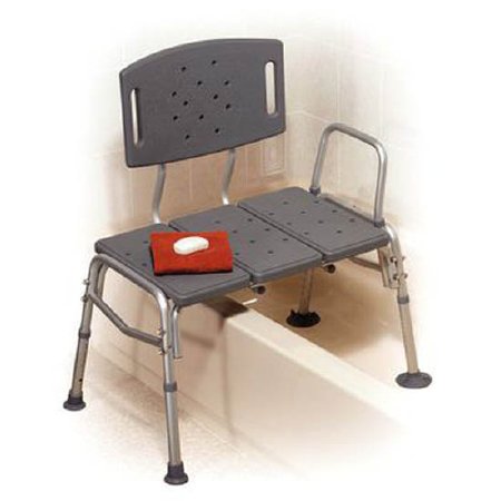Patterson Medical Supply Deluxe Bariatric Bath Transfer Bench Side Arm 16 to 20 Inch Seat Height 500 lbs. Weight Capacity - Each - 557368-EA
