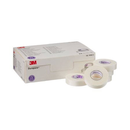 3M Medical Tape 3M™ Durapore™ White 1/2 Inch X 10 Yard Silk-Like Cloth NonSterile - Roll of 1 - 1538-0-RL