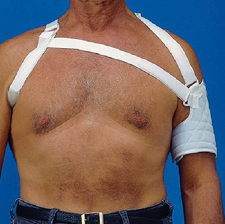 Patterson Medical Supply Arm Sling Rolyan® Hemi D-Ring / Hook and Loop Strap Closure Medium, Long - Each - A6536-EA
