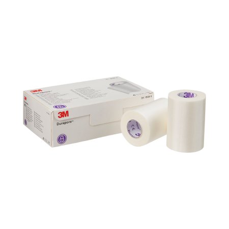 3M Medical Tape 3M™ Durapore™ White 3 Inch X 10 Yard Silk-Like Cloth NonSterile - Case of 40 - 1538-3-CS
