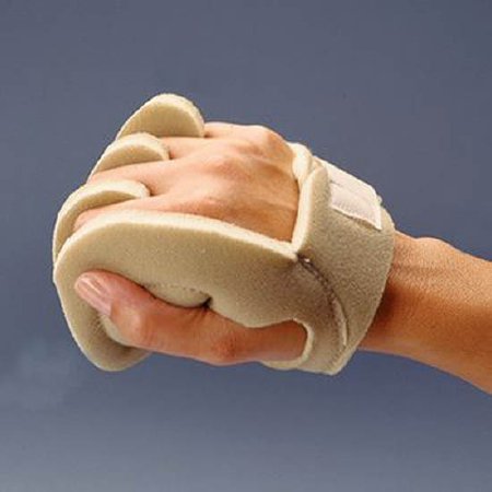 Patterson Medical Supply Palm Protector with Finger Separators Rolyan® Palm Shield Foam Right Hand Beige One Size Fits Most - Each - A812402-EA